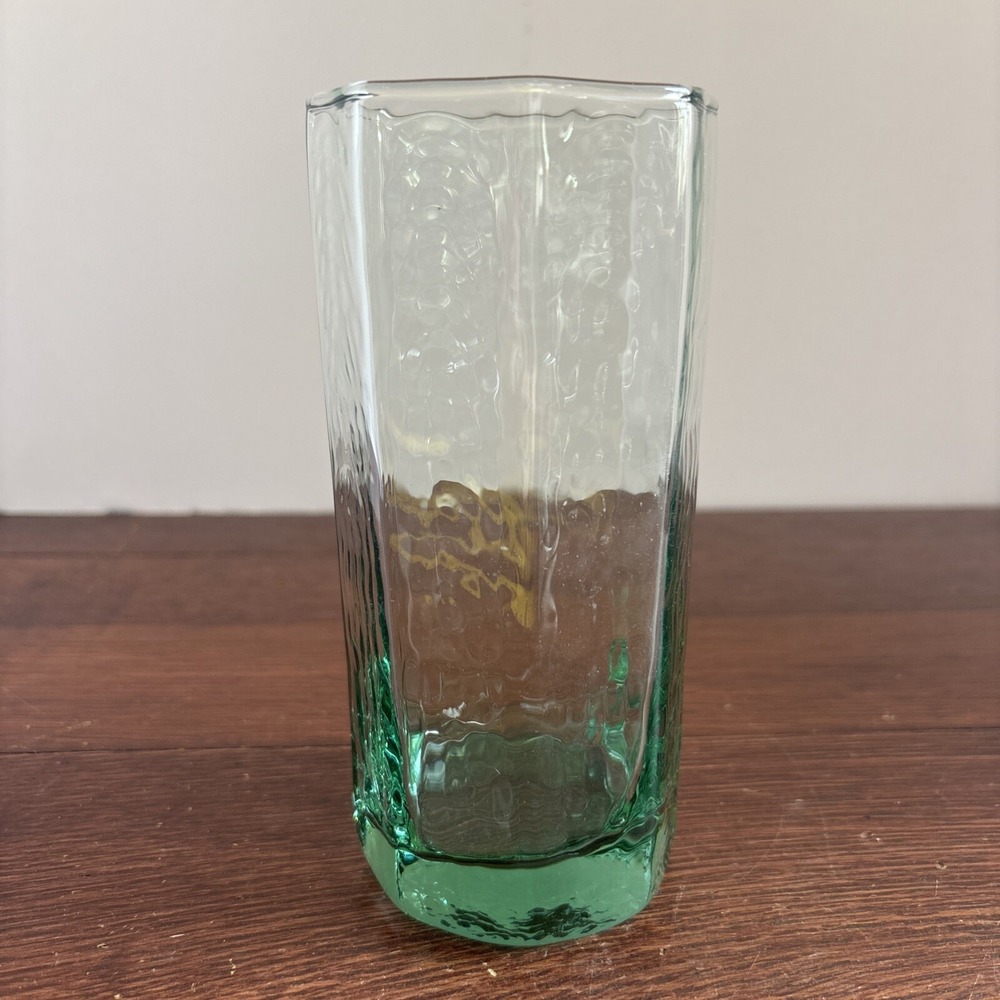 Libbey Facets Green Octagon highball tumbler drinking glasses 6" Replacement‎